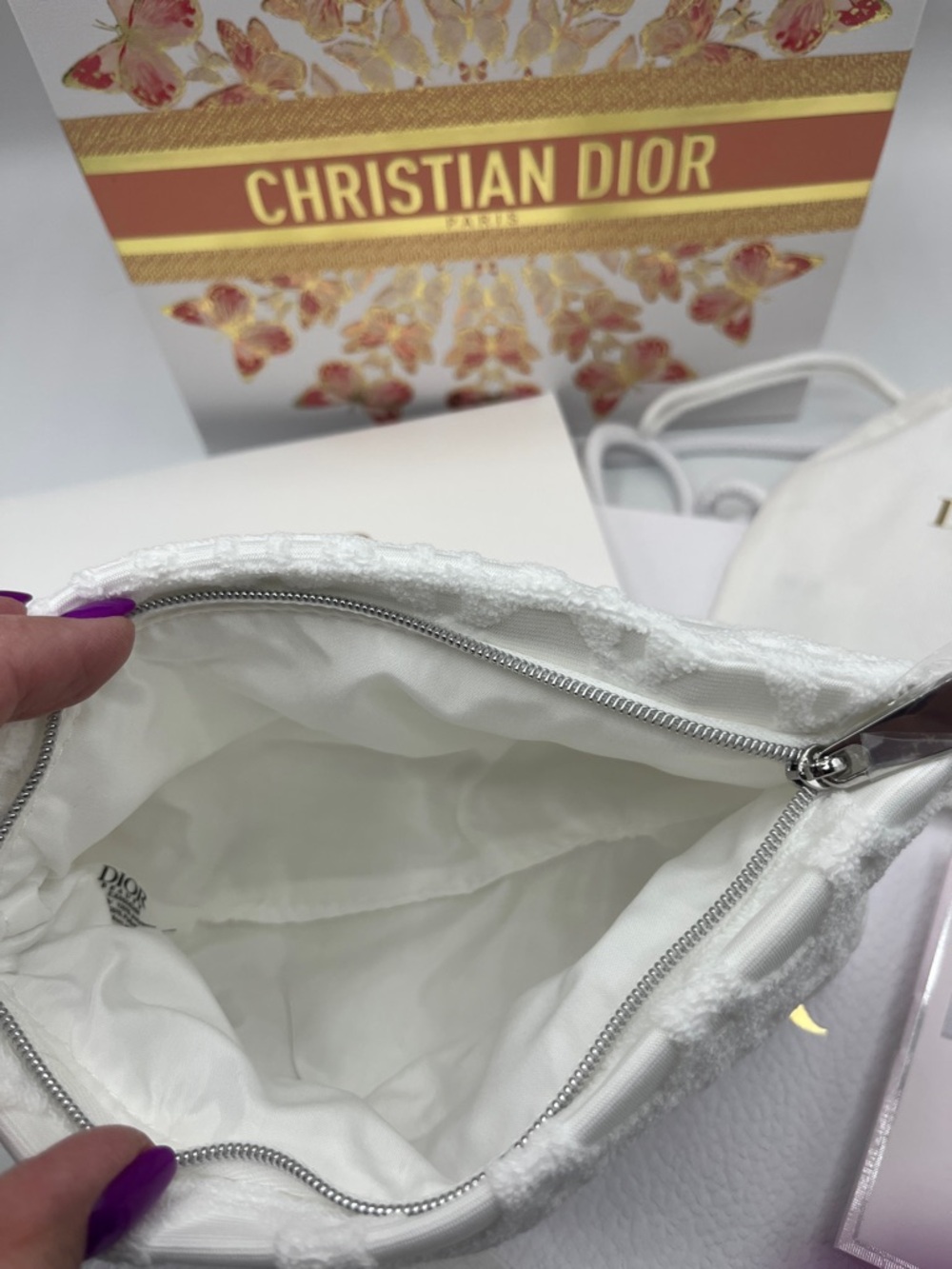 Dior Toiletries and Cosmetic Pouch Box Pouch Samples and Shopping Bag - Picture 9 of 11